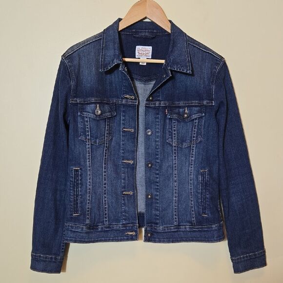 Levi's Women's Classic Denim Trucker Jean Jacket Medium Wash 70240 Size Large - Picture 2 of 13